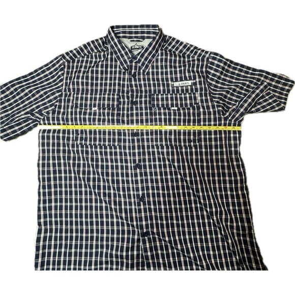 Habit Mens XL Solar UV Protection Short Sleeve Fishing Shirt Vented Outdoor - Picture 5 of 12